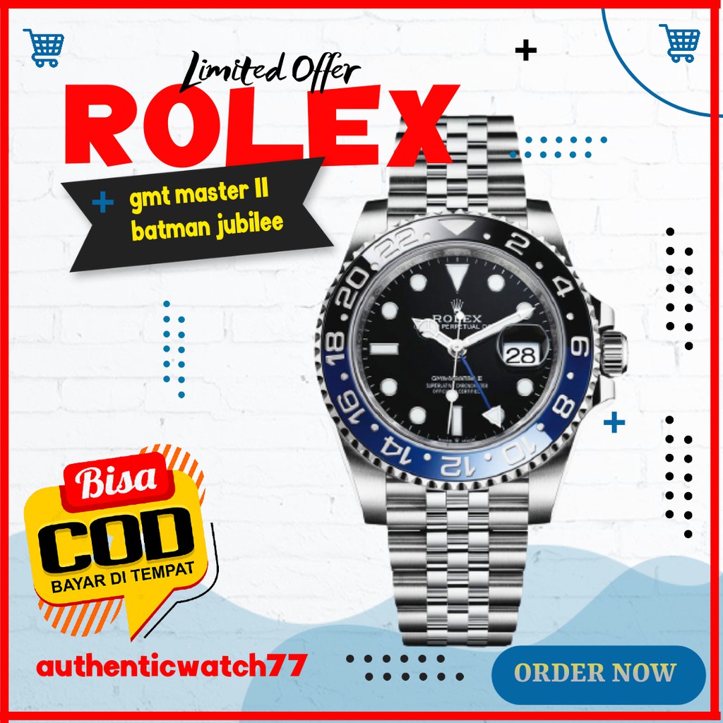 Rolex gmt master II batman jubille 40mm premium