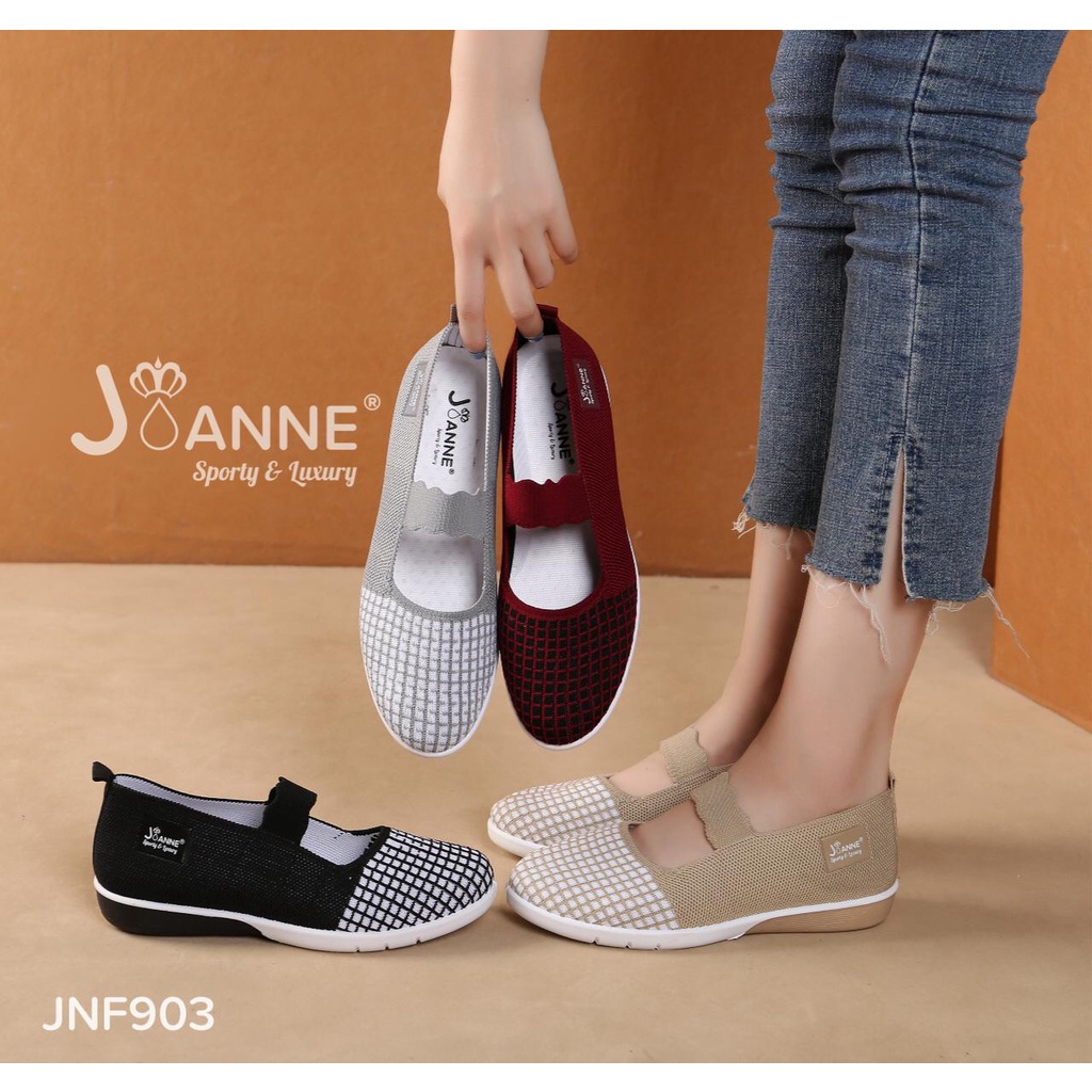 JOANNE FlyKnit Flats Shoes #JNF903 ORIGINAL