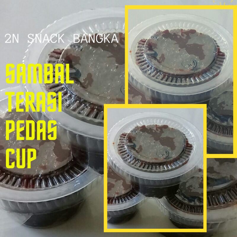 

Sambal Terasi Pedas Cup Snack Bangka