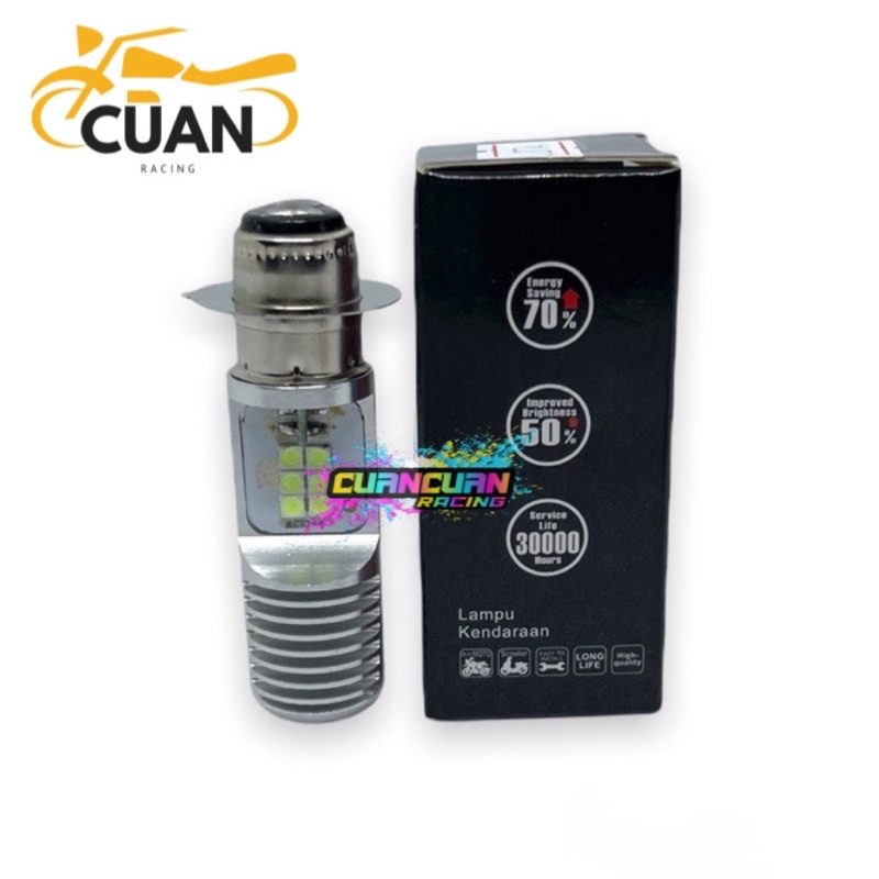 Lampu Utama LED Cree H6 2 Sisi Mata AC DC Universal Motor Bebek Dan Matic