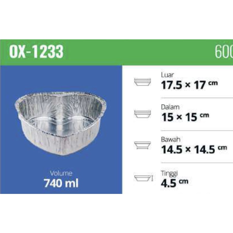 Aluminium Tray / OX 1233 / Aluminium Cup