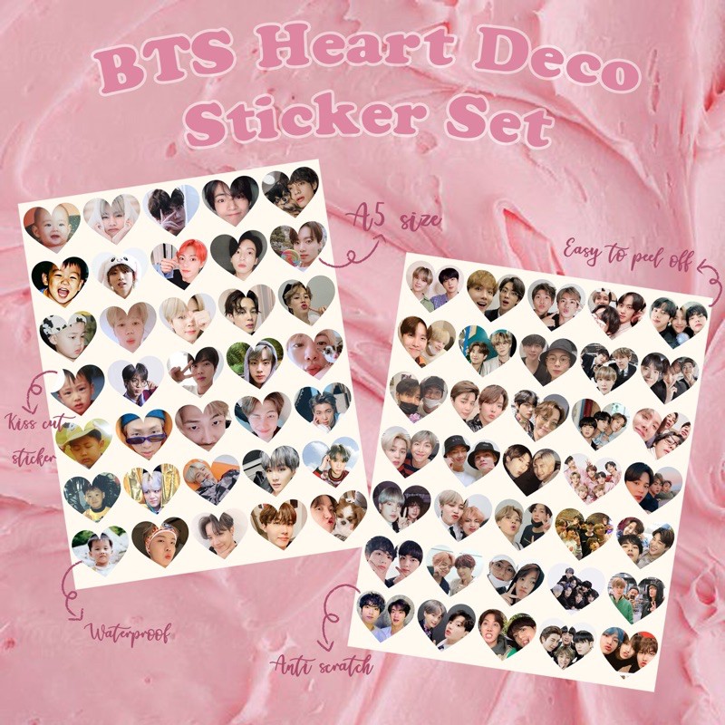 [READY] Baby Heart Deco Sticker / Stiker Dekorasi