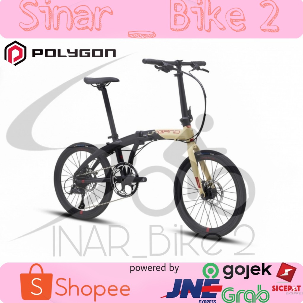 Sepeda Lipat 20Inch Polygon Urbano 5 Alloy 9Speed