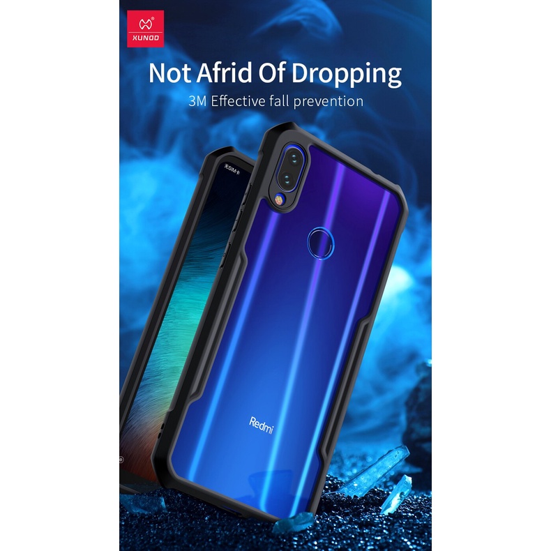 Case Xiaomi Redmi Note 7 / Xiaomi Redmi Note 7 Pro Armor Fusion Shockproof Transparent Premium Casing