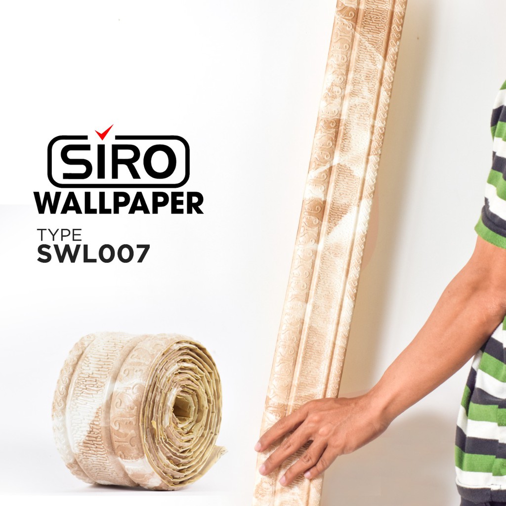 LIST BORDER FOAM 3D LIS WALLPAPER BORDER STICKER-SWL07-COKLAT SUSU