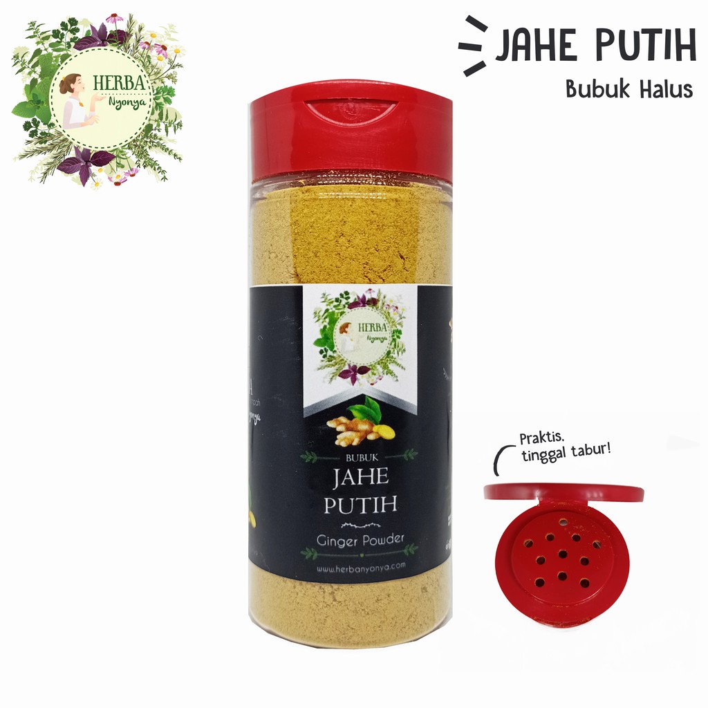 

JAHE PUTIH HALUS BUBUK TABUR PURE GINGER POWDER REMPAH - HERBA NYONYA