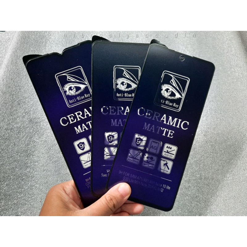 Ceramic Matte Anti Gores Blue Oppo F3 F7 F9 F11 PRO A53 A33 A54 A55 A83 A5S A7 A12 A11K A5 A9 A57 A3