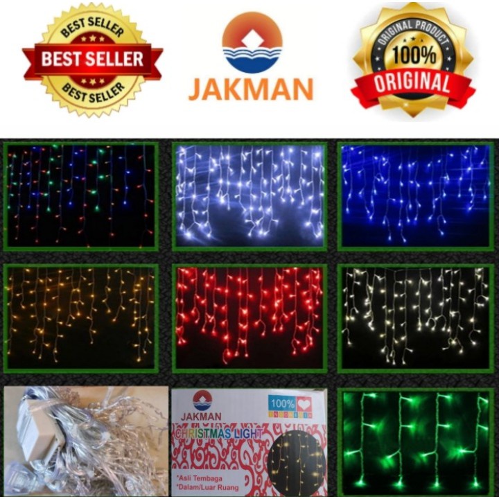 LAMPU TIRAI NATAL TUMBLER HIAS DEKORASI RUANGAN GANTUNG MURAH / JAKMAN