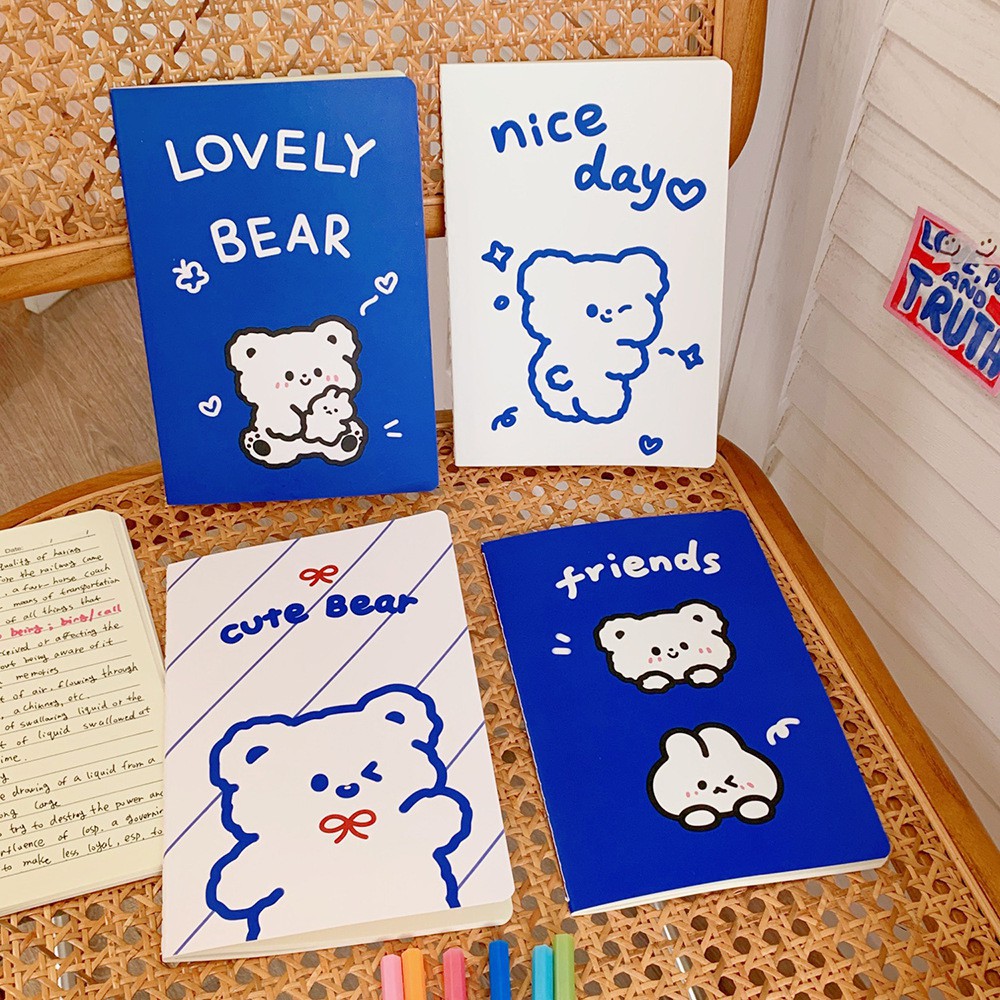 

HANGSU LOVELY BEAR A5 LINED NOTEBOOK - BUKU TULIS