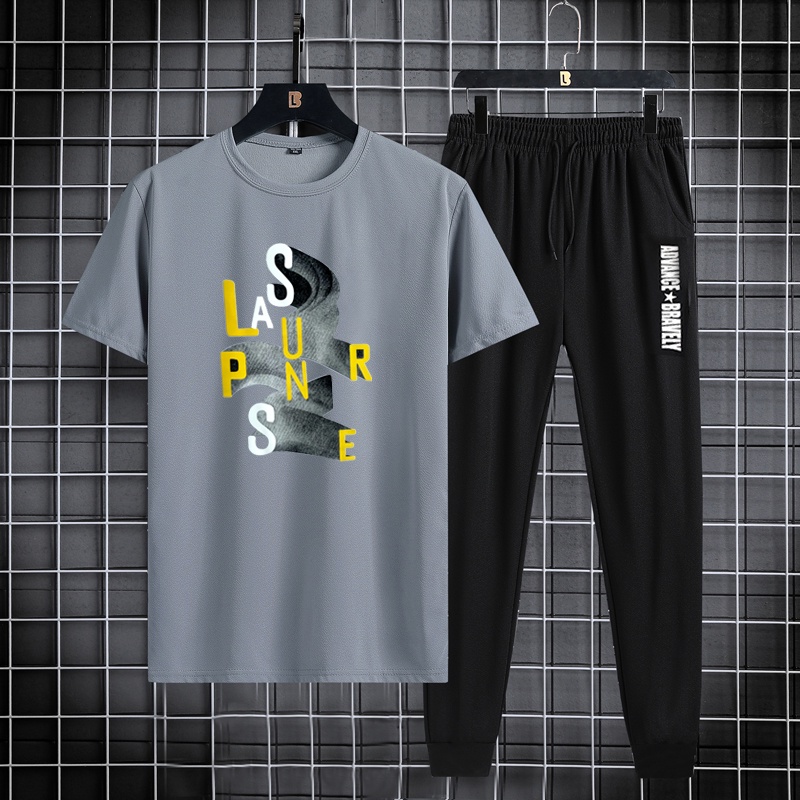 Celana Panjang Lainnya + Kaos Pria Set F14