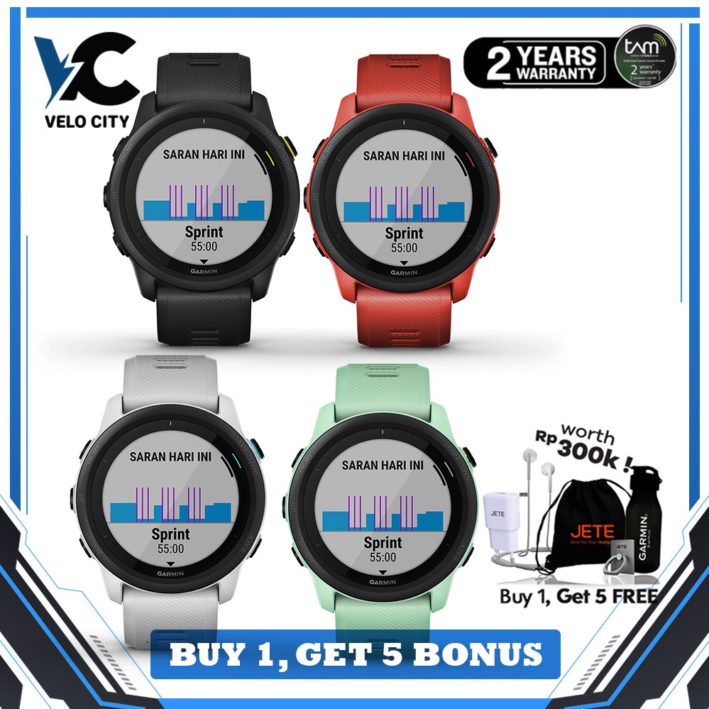 Garmin Forerunner 745 Music - Original Garansi TAM 2 Tahun