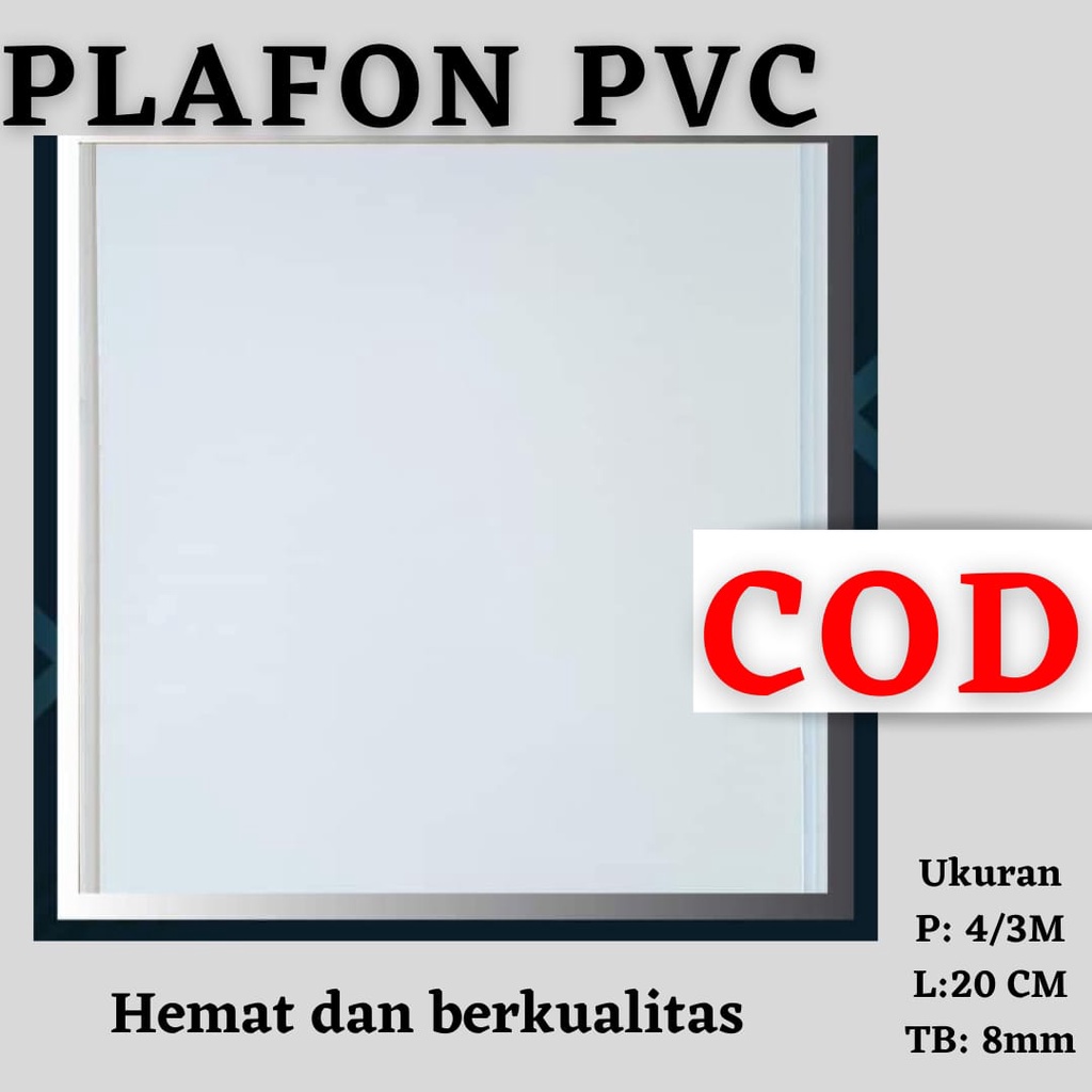 PLAFON PVC POLOS PUTIH GLOSY PLAFON ANTI AIR PLAFON RUMAH TERBARU