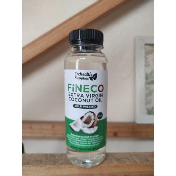 

DEHEALTH SUPPLIES FINECO Extra Virgin Coconut Oil / Minyak kelapa Murni 250ML EVCO