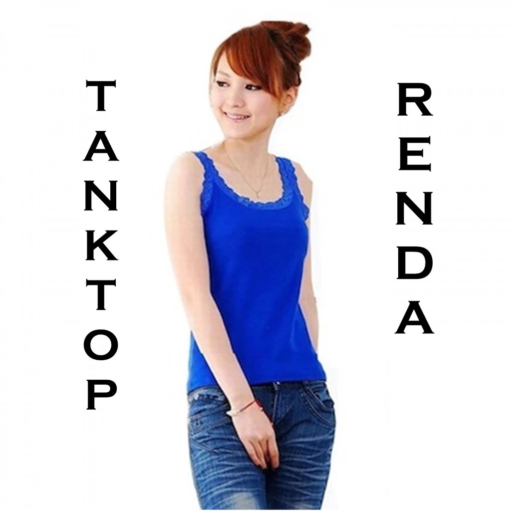 Tanktop / Singlet Renda Dewasa Allsize Jumbo