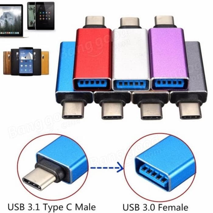 USB type tipe C 3.1 to Normal USB 3.0 Female OTG Converter