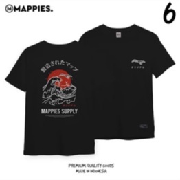 kaos mappies lengan pendek / pakaian dewasa tshirt original