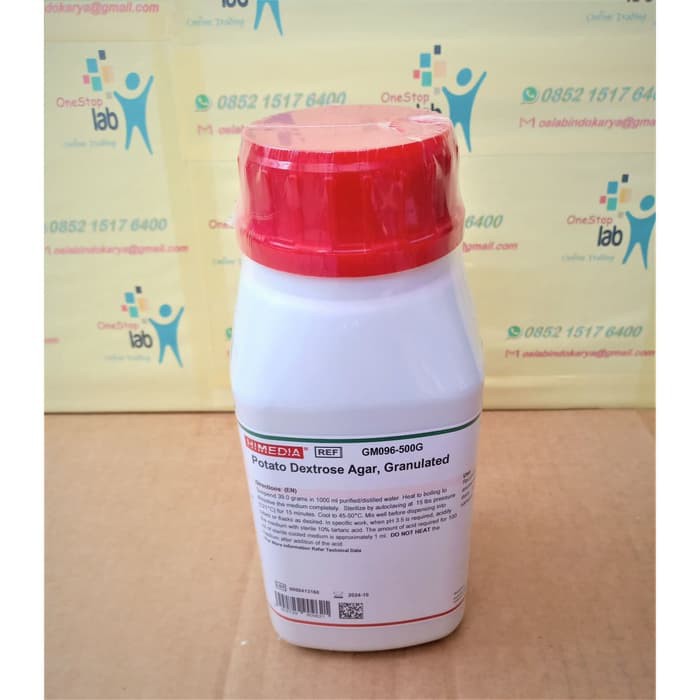 Jual Potato Dextrose Agar For Microbiology Cap 500 ML HIMEDIA GM096 PDA ...