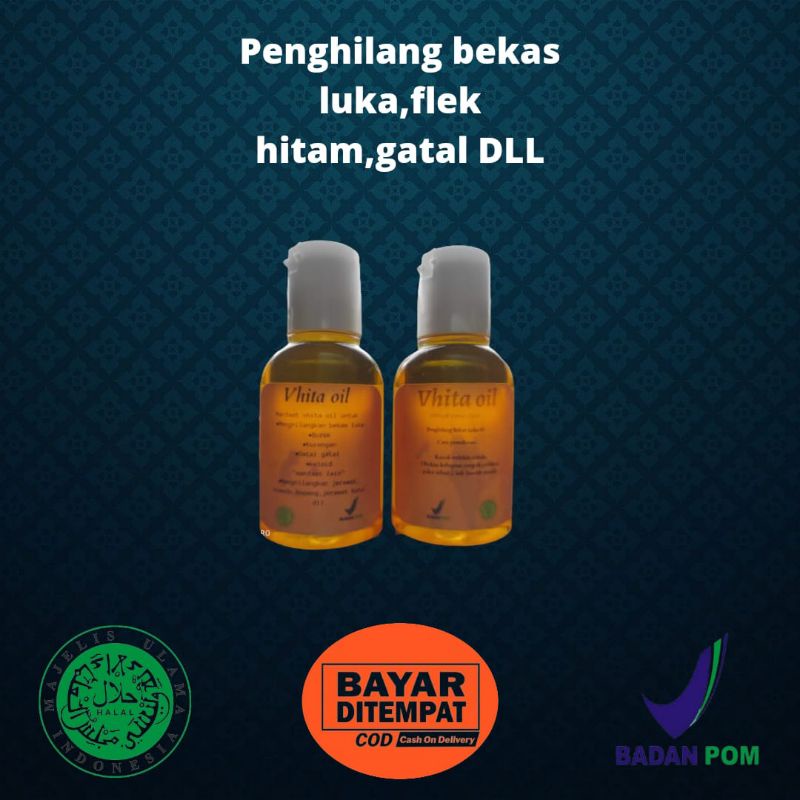 Vhita Oil Penghilang Gatal - Bekas koreng - Bekas Jerawat - Dan Lain-lain - COD