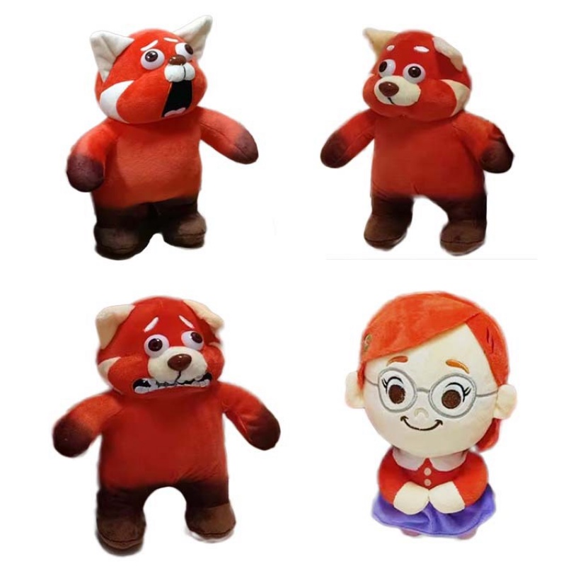 Turning Red Mainan Boneka Stuffed Plush Beruang Meilin Ailurus Fulgens 23cm 3 Gaya Untuk Anak Perempuan