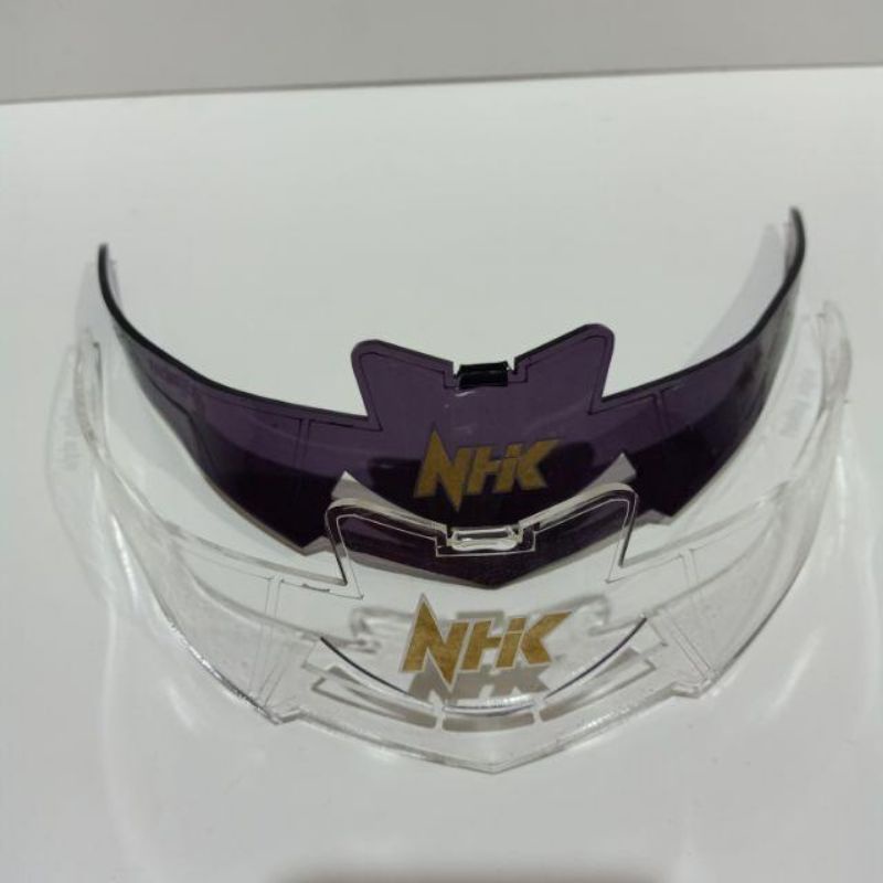 Spoiler Helm NHK Gp1000 / spoiler helm nhk gp1000 r75 Hitam  Bening