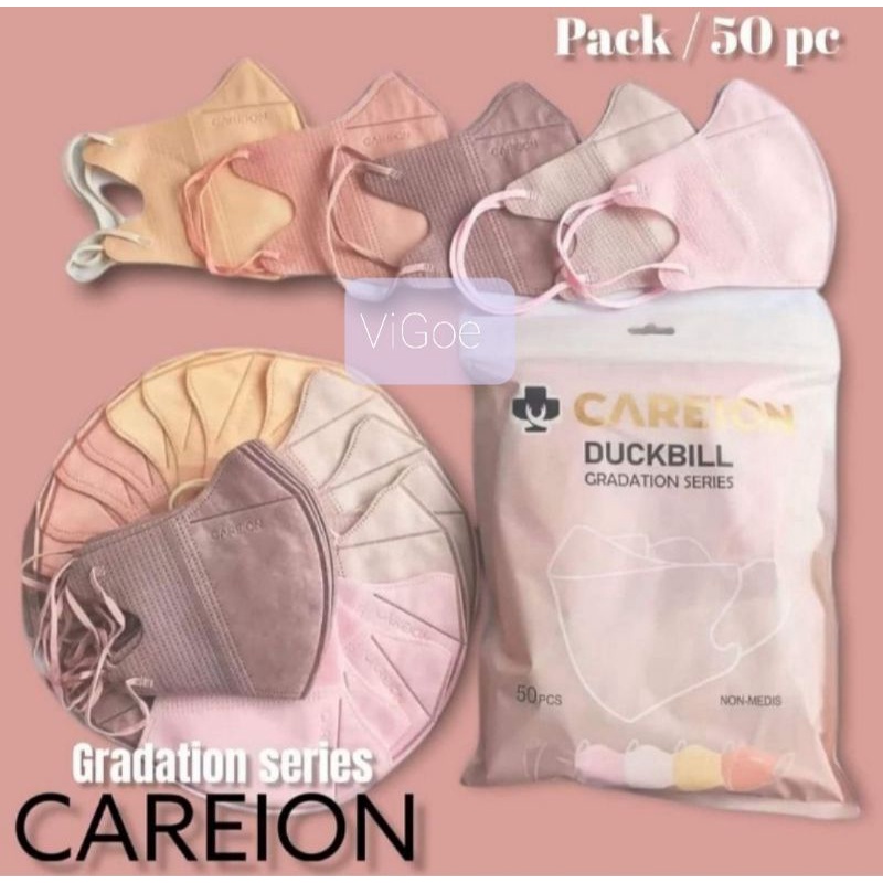 Masker Duckbil Premium Embos Careion isi 50 Tebal