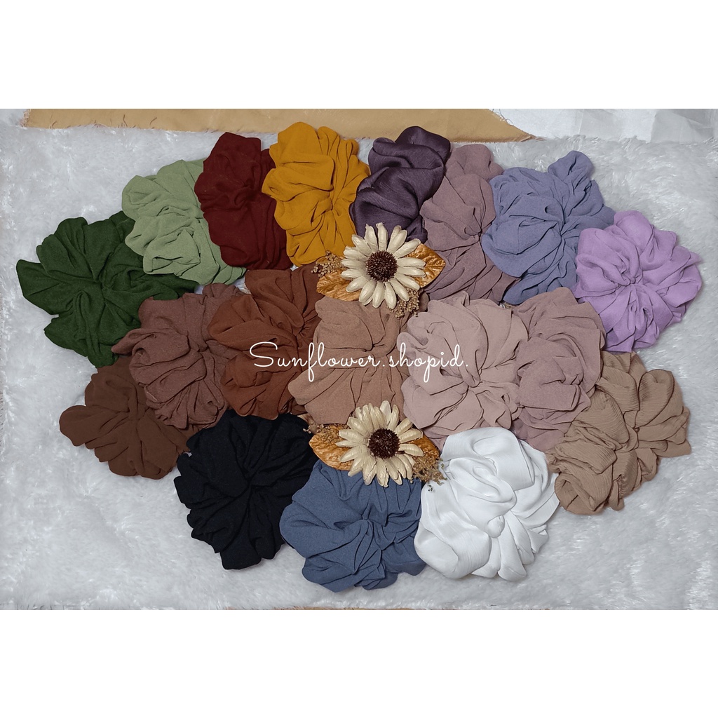 SCRUNCHIE JUMBO/IKAT RAMBUT/CEPOL HIJAB