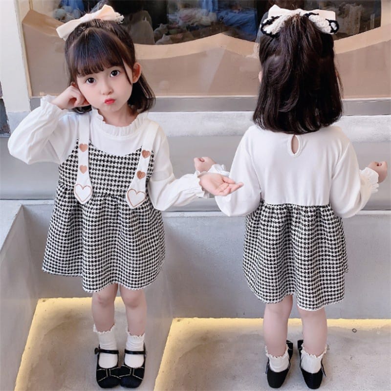 Bayi - 2 TAHUN | Bae Cha Dress Korean Style - Dress Korea Style kualitas Import Anak Perempuan Dres Pesta Fashion Gaun Baby