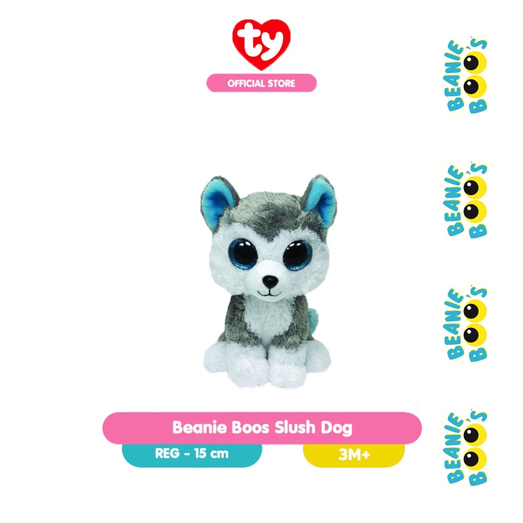 TY Beanie Boos Slush Dog (Regular) - Boneka Anjing