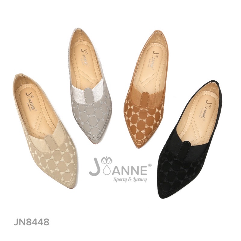 JOANNE Flat Loafers Kulit Shoes #JN8448 ORIGINAL