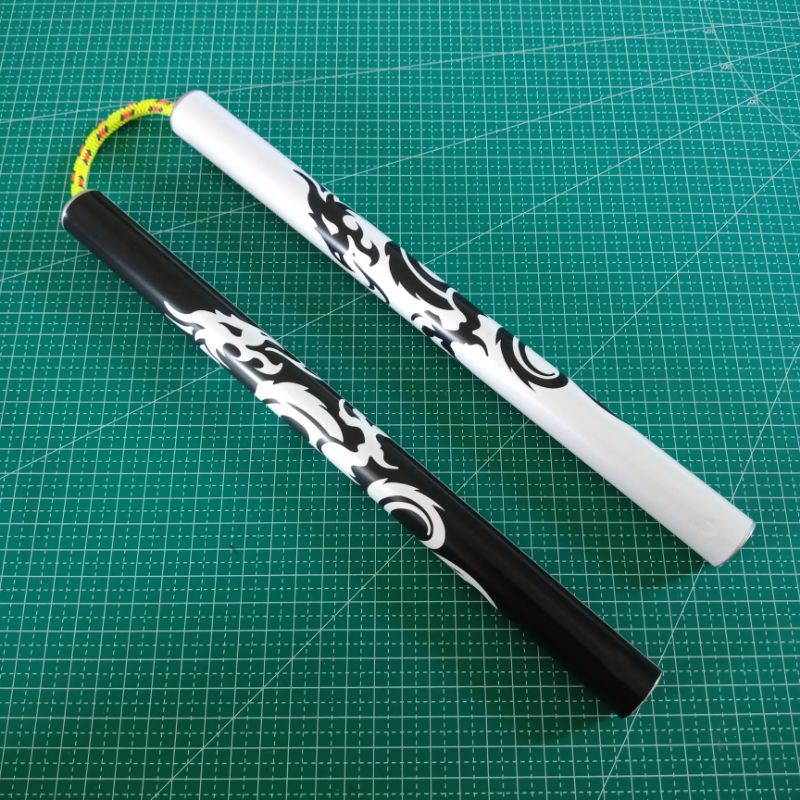 nunchaku aluminium tali motif naga freestyle