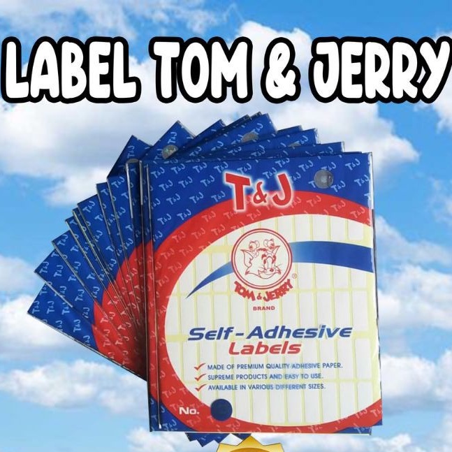 

LABEL TOM AND JERRY / LABEL NAMA / STIKER T&J 99,109,123,100,127
