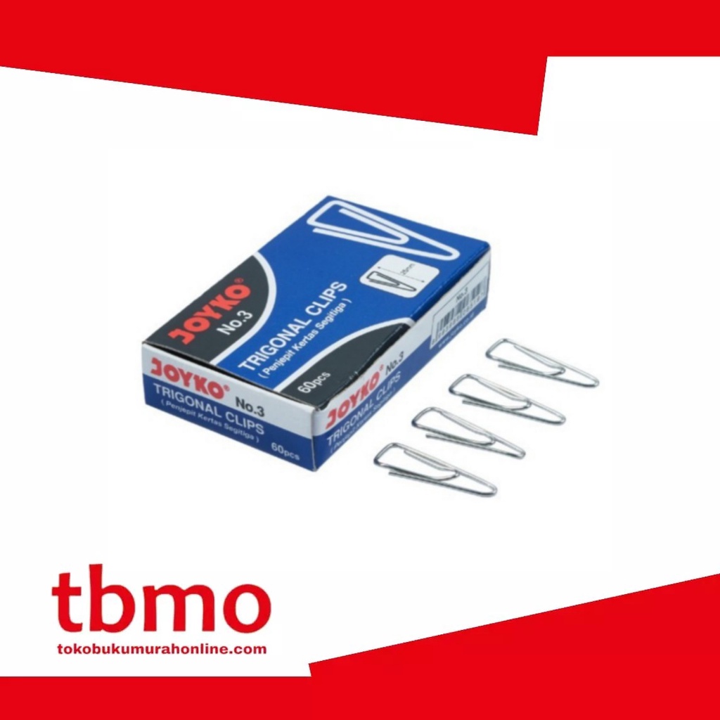 

TBMO CLIP JOYKO TRIGONAL NO. 3 / PAPER CLIP / PENJEPIT KERTAS