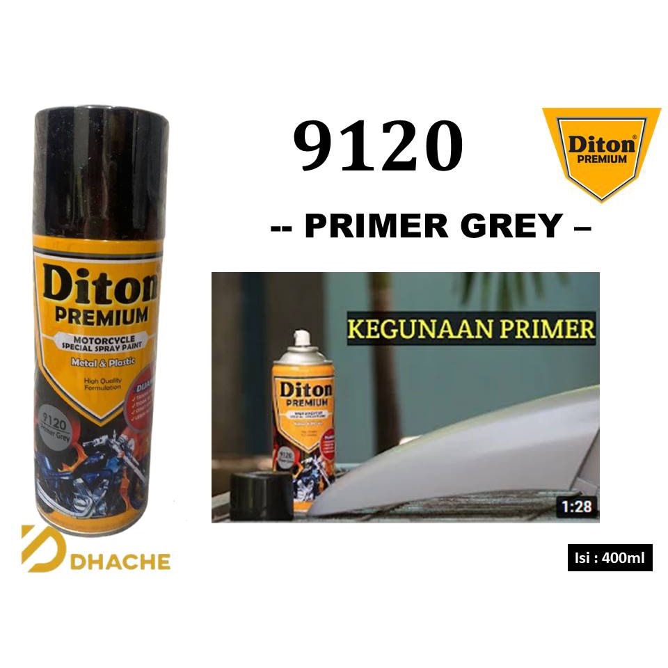 Cat Pilox Diton Premium 9120 Epoxy Primer Grey dasaran abu 400cc motor mobil sepeda mesin velg