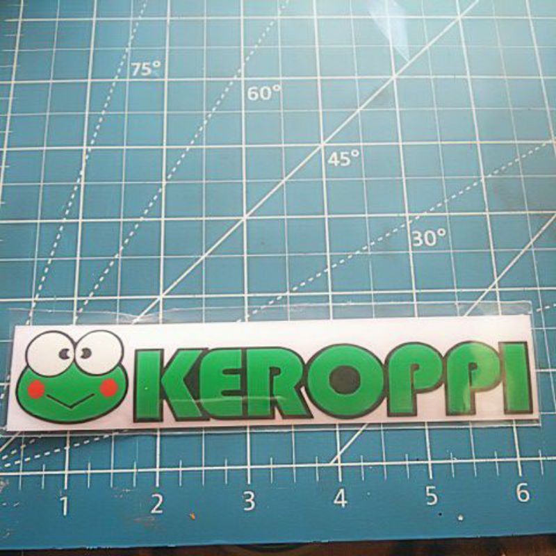 stiker cutting stiker keropi stiker kartun stiker keropi