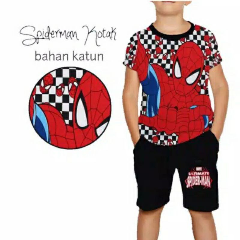 SETELAN SPIDERMEN CATUR UNTUK 2TAHUN SAMPAI 10TAHUN