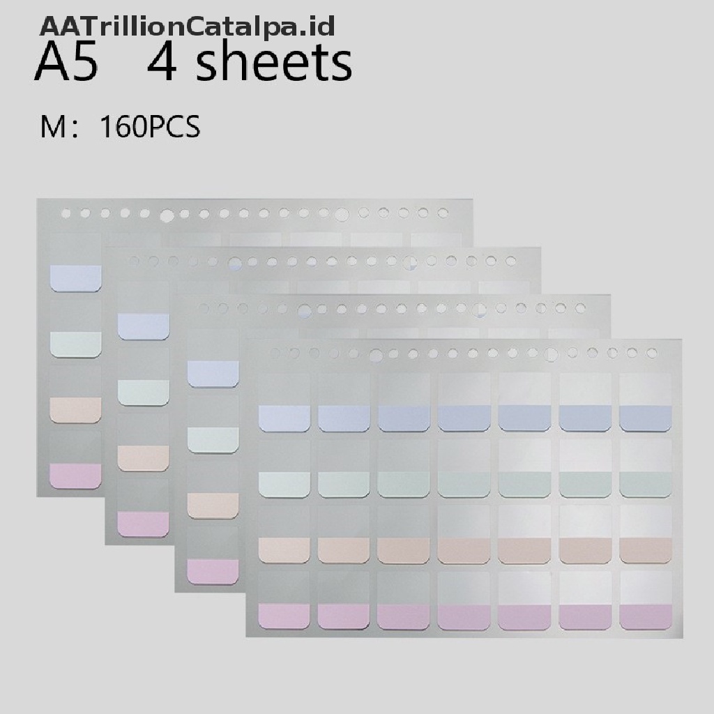 4 Lembar Stiker Label Memo Bentuk Macaron Untuk Alat Tulis