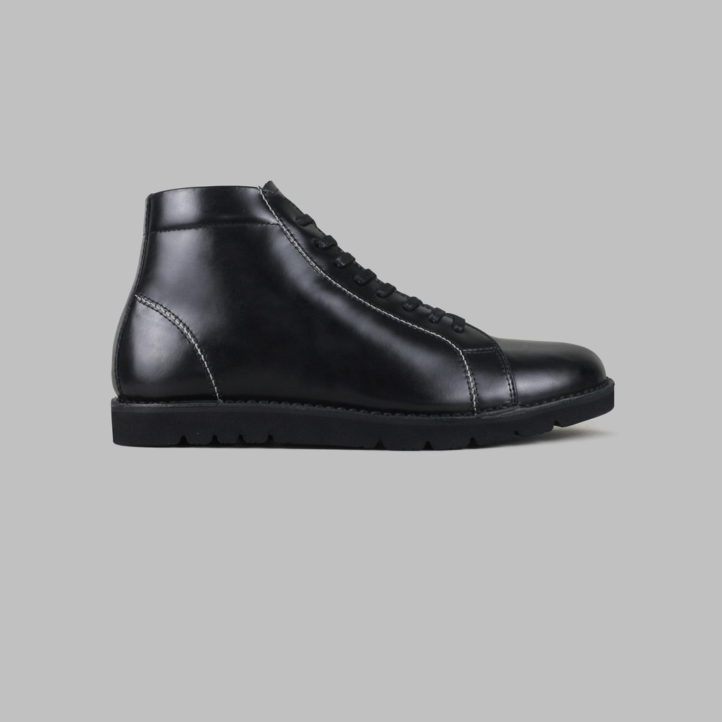 ARTAP Footwear - Sepatu Pria Boots Kulit Asli - Daro PU Black