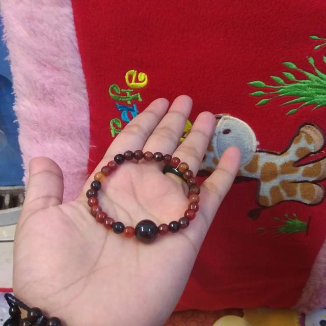 Natural agate stone 6 mm