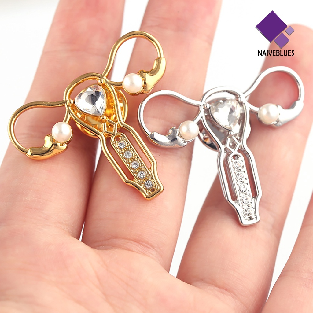 Bros Lencana Aksen Berlian Imitasi Gaya Elegan Untuk Hadiah