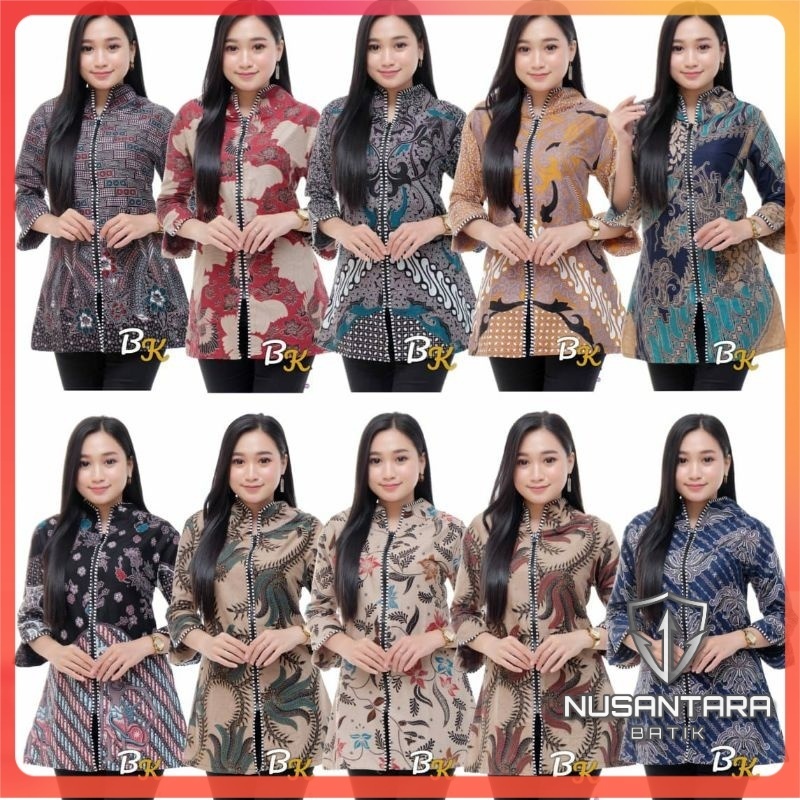 ATASAN BATIK WANITA BLOUSE BATIK MODERN BATIK TRANDING INTERNATIONAL