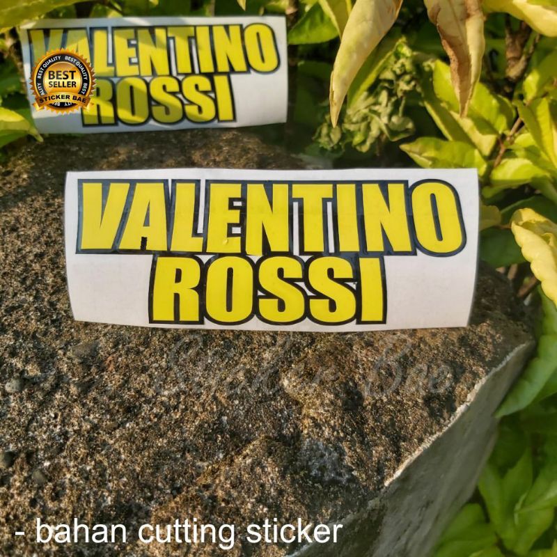 stiker valentino rossi sticker hel tt course cutting