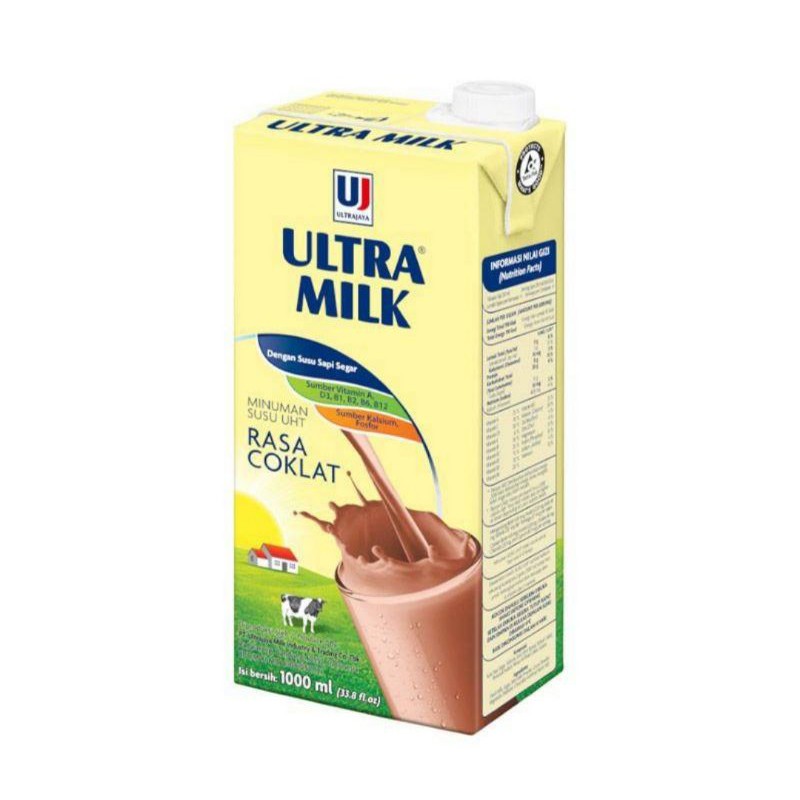 

RB22 Susu Ultra 1 Liter / SUSU ULTRA MILK UHT FULL CREAM / RASA COKLAT 1000 ML ( 1 LITER )