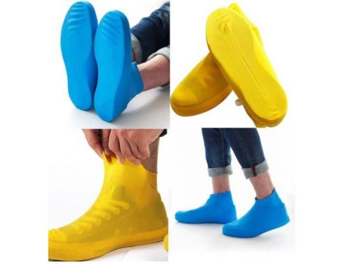 Cover Sepatu Karet Silicone Anti Air Sarung Pelindung Sepatu Silikon