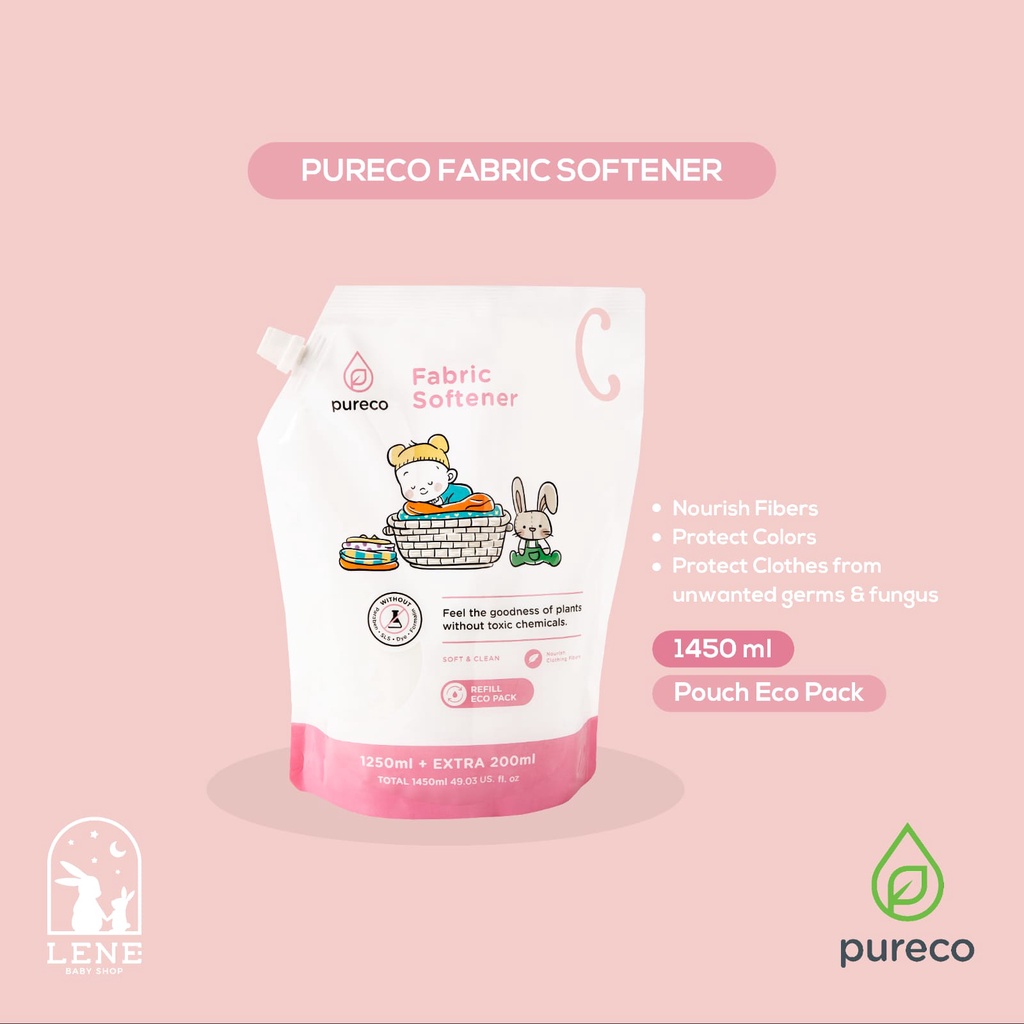 Pureco Fabric Softener Pouch Eco Pack 1450ml Refill