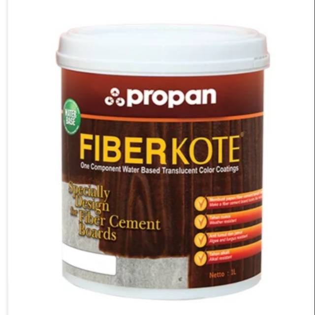 Propan fiberkote 888  gloss dan 889 dof cat fiber GRC motif kayu kemasan 2.5L