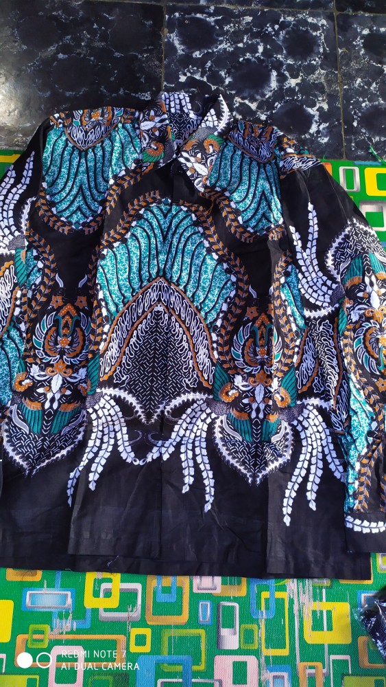 Aku Bocahmu Boss Bswart Batik Hrb026 Kenongo Hem Pendek Padi Pekalongan M L Xl Batik Pria Murah Mode