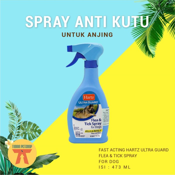 SPRAY ANTI KUTU Anjing Kucing HARTZ FLEA & TICK HOME SPRAY 473 ML