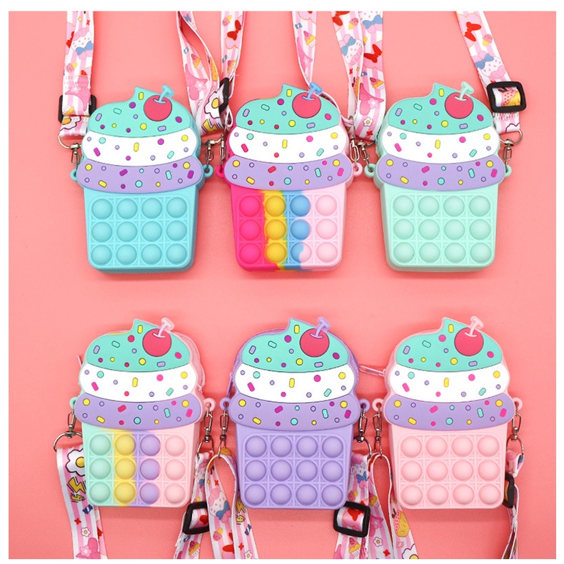 GL TAS ANAK POP IT ICE CREAM IMPORT MODEL LUCU