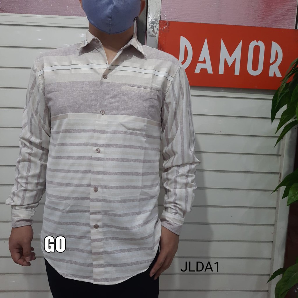 bego JLDA DAMOR(CRESSIDA) KEMEJA Cowok Pakaian Pria Kemeja Dewasa Slimfit Lengan Panjang