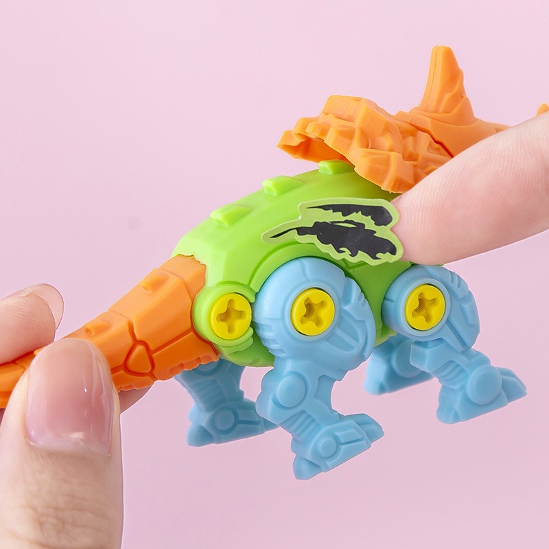 DIY kecil ROBOT DINOSAURUS MINI DINO RAKIT (BONGKAR PASANG) MAINAN EDUKASI